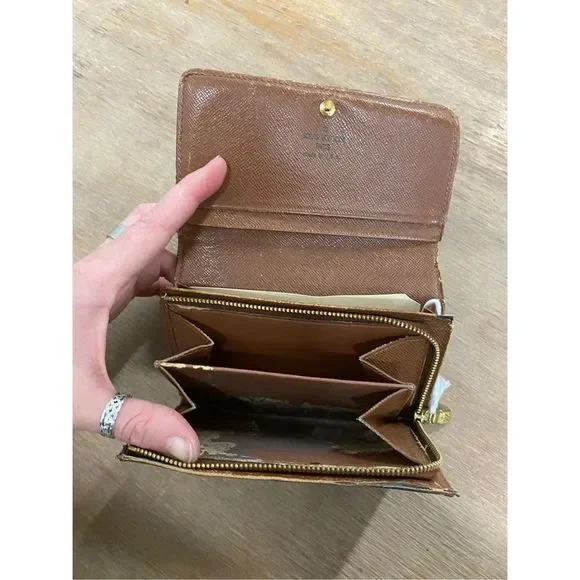 Louis Vuitton 2003 Monogram Porte Monnaie Billets Tresor Wallet- Vintage Burrito